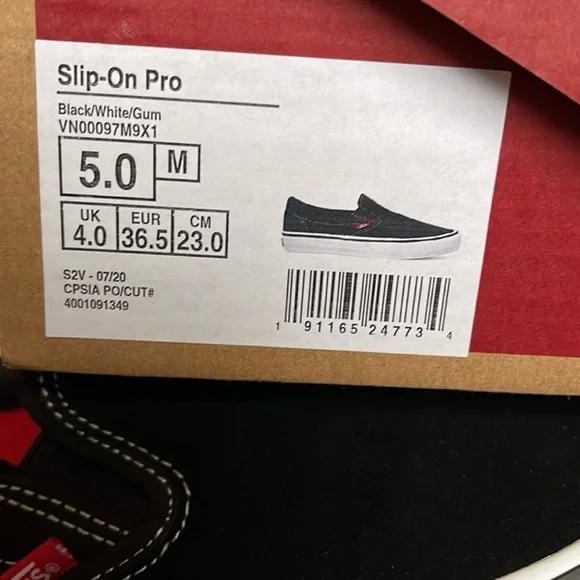 Vans Black Slip-On Shoes - Picture 7 of 8